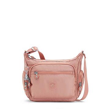 Bolsos Cruzados Kipling Gabbie Small Metallic Rosas | MX 1142MQ